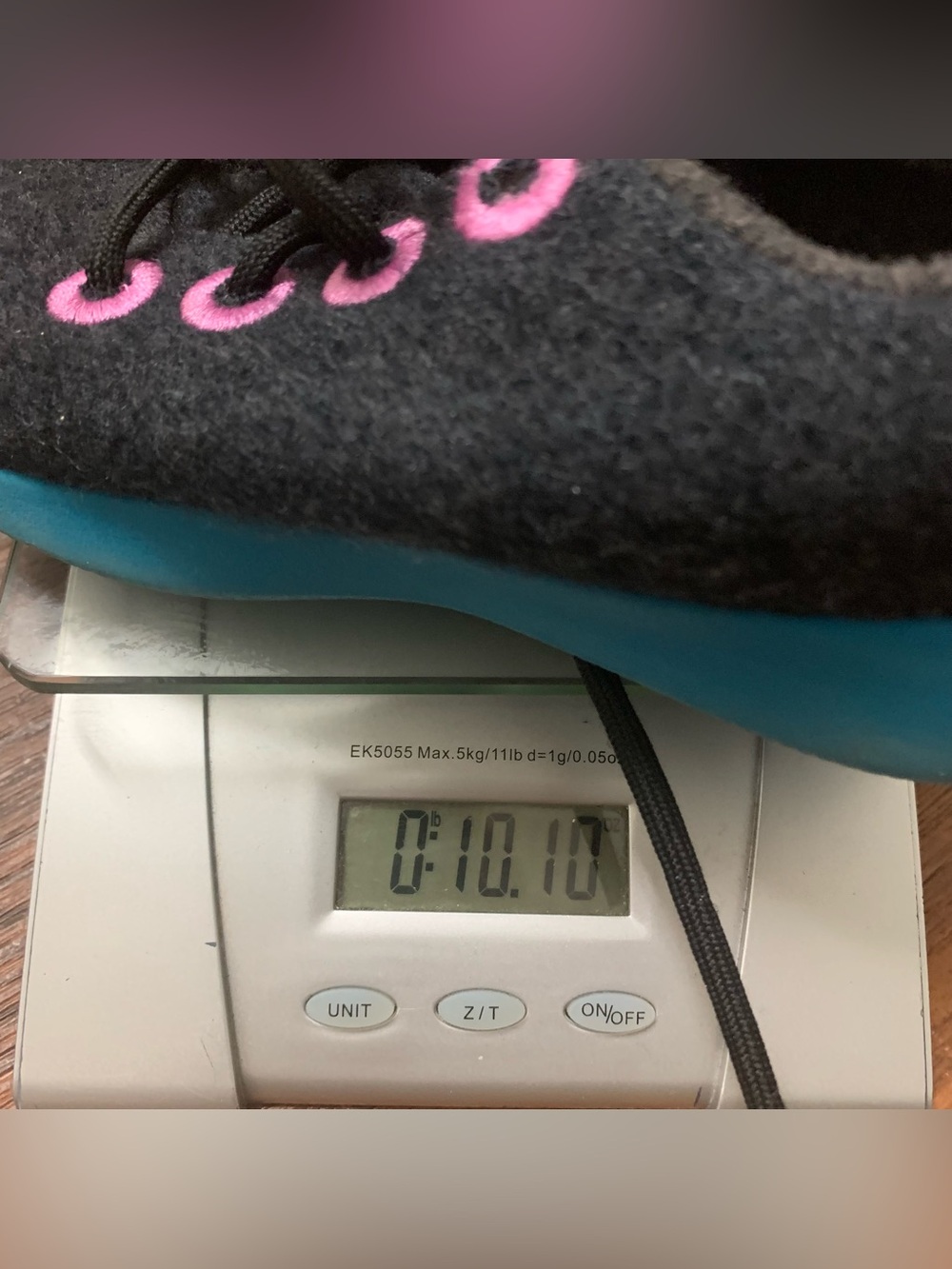 Allbirds Merine Wool Runner Wowza Blue/Buoyant Mint Youth Size 1 Warm and cozy - Picture 8 of 8